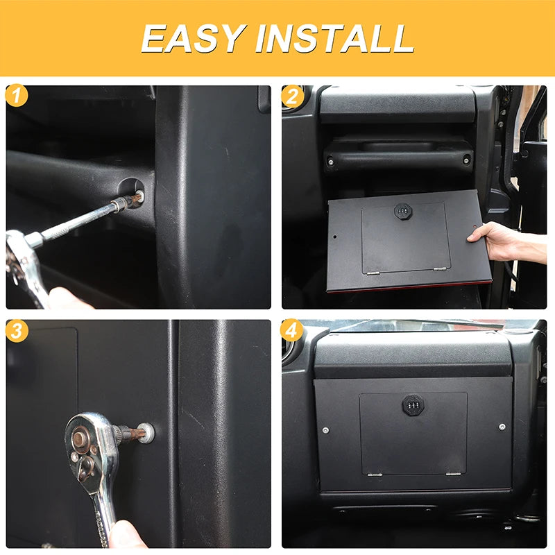 Shranjevanje armaturne plošče Land Rover Defender Zasebni ključavnični sef