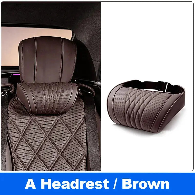 Vtear Universal Car Neck Lumbar Cushion Memory Foam Support Pillow Anti-Scratch Seat Parts Interior Modification Accessories by InterCyprus Trading Ltd