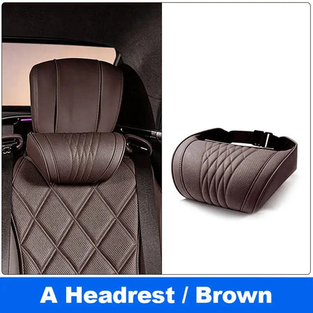 Vtear Universal Car Neck Lumbar Cushion Memory Foam Support Pillow Anti-Scratch Seat Parts Interior Modification Accessories by InterCyprus Trading Ltd