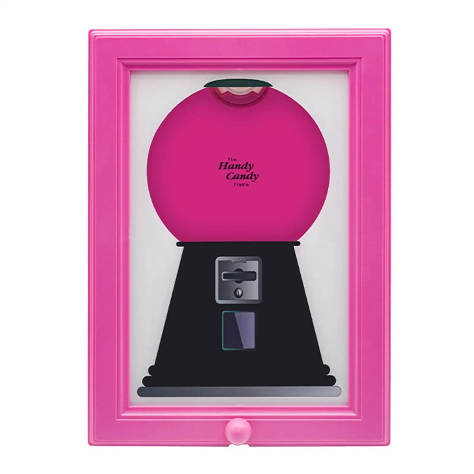 2 In 1 Candy Dispenser Picture Frame Wall Mounted Snack Rose Red