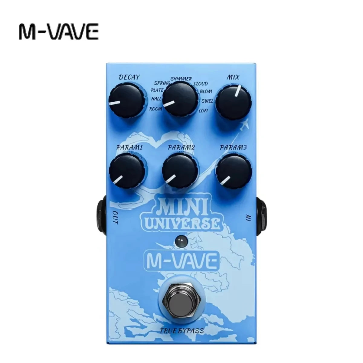 M-Vave-Classic Delay Effect Pedal &ndash; 600ms Delay Time Mini Universe