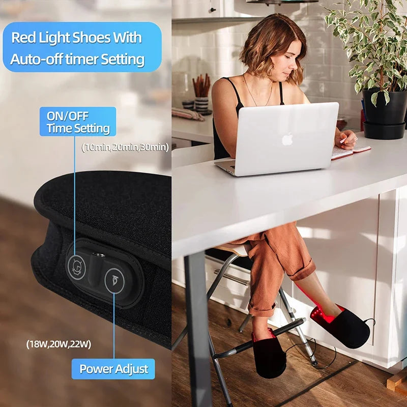 Red Light Therapy Foot Massage Boots &ndash; Plantar Pain Relief