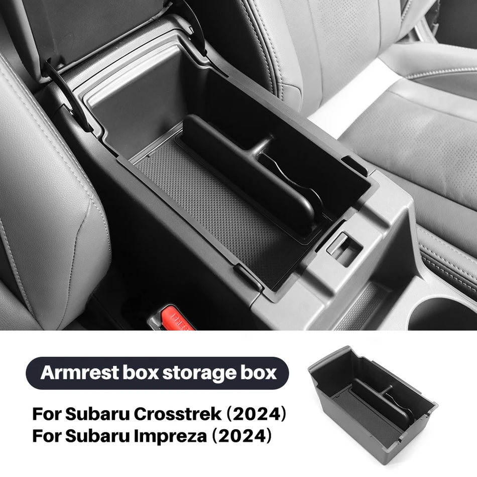 Center Console Storage Box Abs For Subaru Crosstrek Impreza 2023 2024 2025 2026