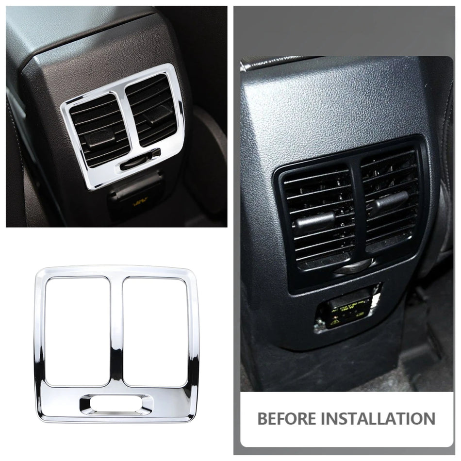 Copertura per Uscita Ventola Posteriore in ABS Cromo per Ford KUGA Escape Modelli 2013–2017 e Facile Installazione