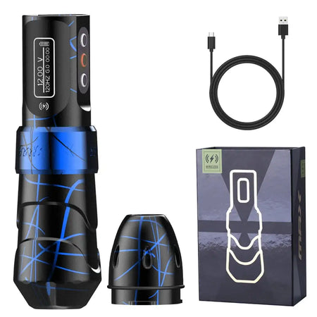 YILONG MAX Tattoo Machine Cartridge Pen &ndash; 2400mAh Battery Camouflage blue