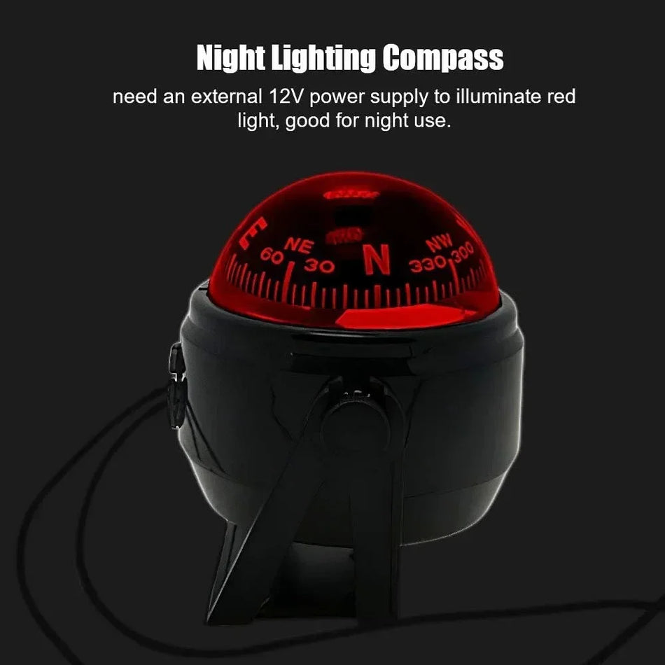 Boat Compass Dash Mount &ndash; Noctilucent Night Vision Light