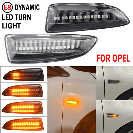 Sequential Blinker LED Side Marker Light For Opel Zafira Tourer Insignia Grandland Crossland Astra J K Indicator Repeater Lamp by InterCyprus Trading Ltd