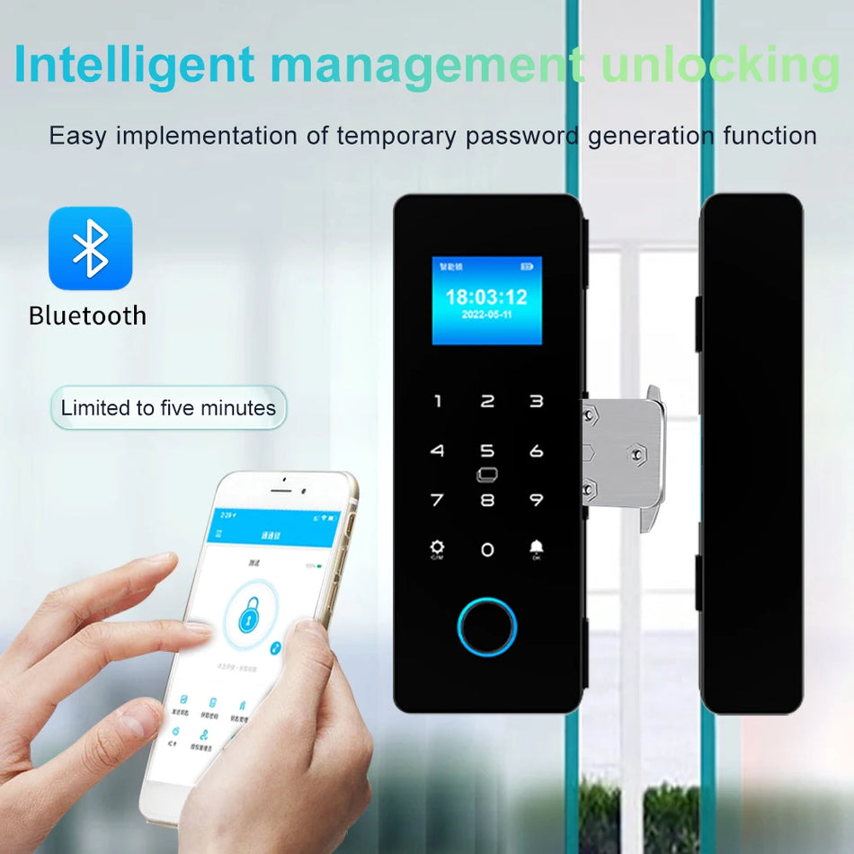 HAHA-Lock Glass Door Lock &ndash; Bluetooth App Control Smart