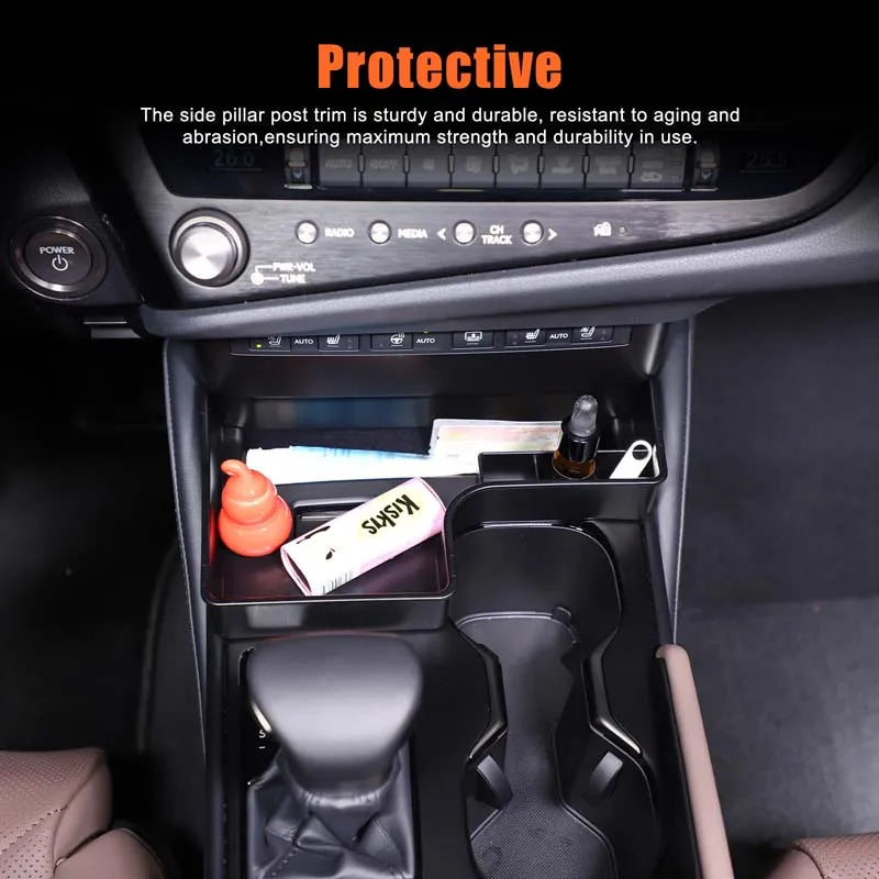 ABS μαύρο κουτί αποθήκευσης κεντρικής κονσόλας για Lexus ES 2022-2025