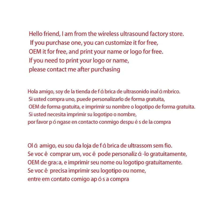 Przenośny bezprzewodowy skaner ultradźwiękowy z WiFi Sonostar