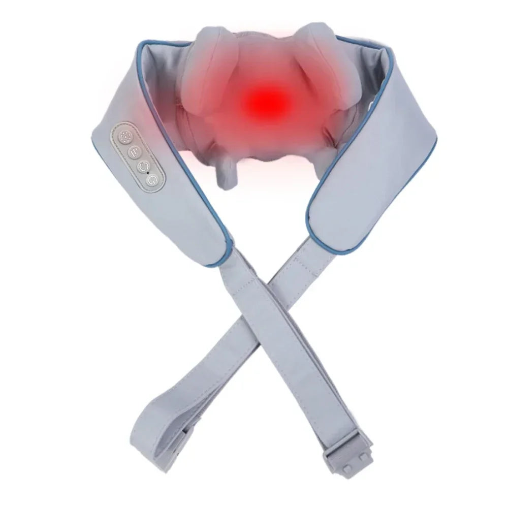 P100 &ndash; Heated Shiatsu Neck Massage Wrap With Heat Therapy