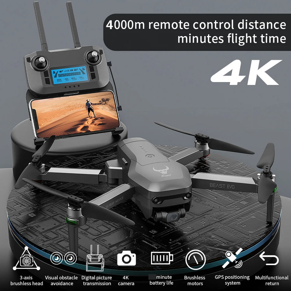 🟠 SG906 MAX3 Drone 4K Camera Professional 3-Axis Gimbal 5G Wi-Fi GPS Dron 4 км расстояние без прощера