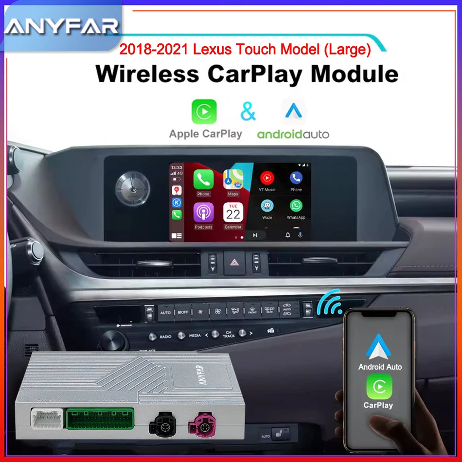 Kit de retrofit wireless CarPlay Lexus pentru NX, RX, IS, ES, GS, RC, CT, LS