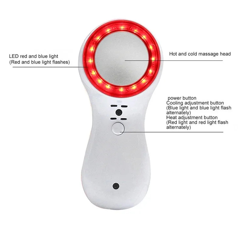 Vilnason Red Blue Light Therapy Massager - Facial Lifting