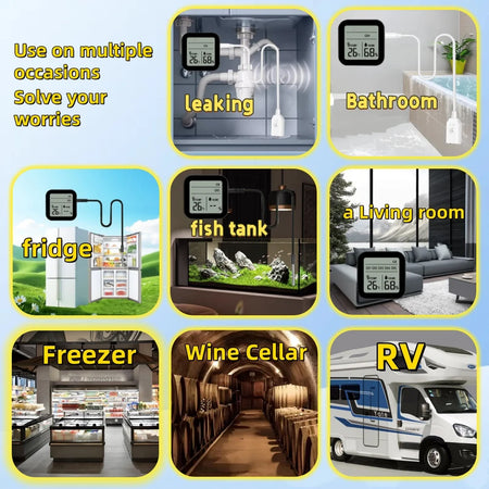 Tuya WiFi Weather Station &ndash; Water Leak Alarm For Bathroom