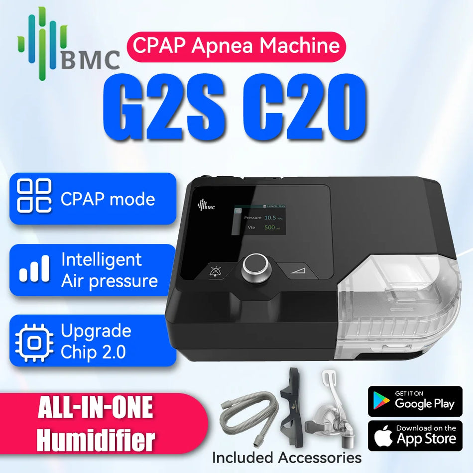 G2S C20 Μηχανή CPAP με Δωρεάν Μάσκα Υπνικής Άπνοιας Υγραντήρας