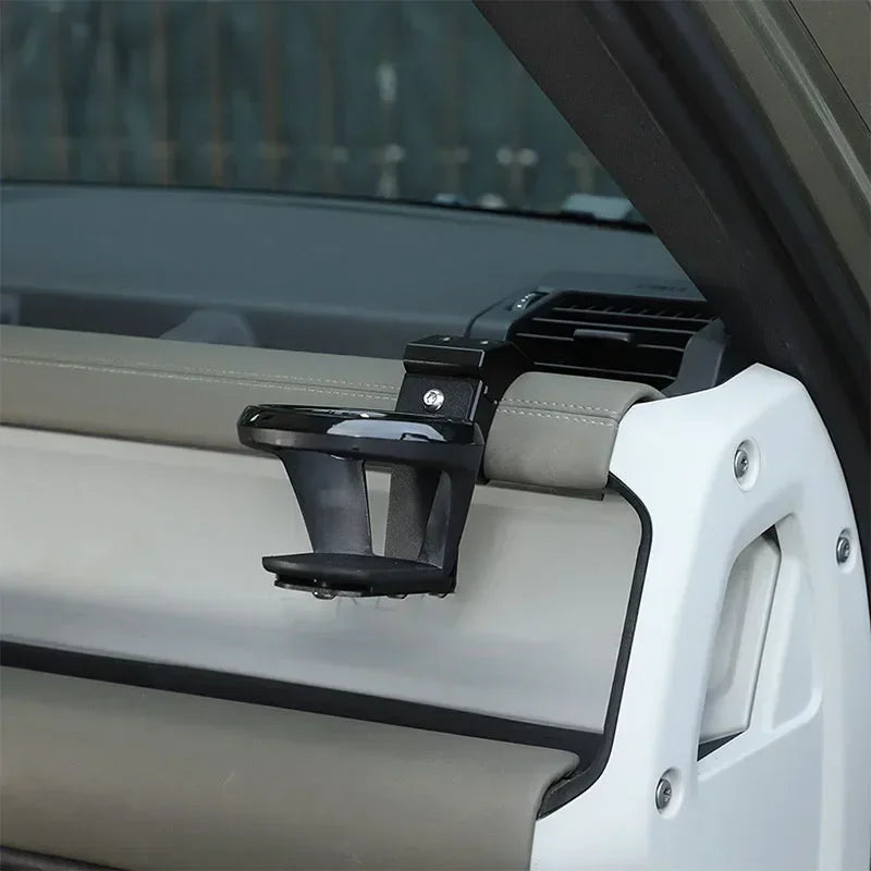 Черная отделка подстаканника из алюминиевого сплава для Defender 90 110 130