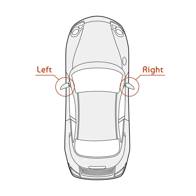 Wide Angle Heated Wing Mirror Glass For Peugeot 3008 5008