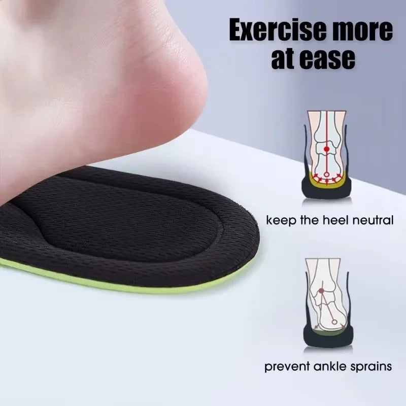 Memory Foam Antibacterial Orthopedic Insoles for Comfortable All-Day Support