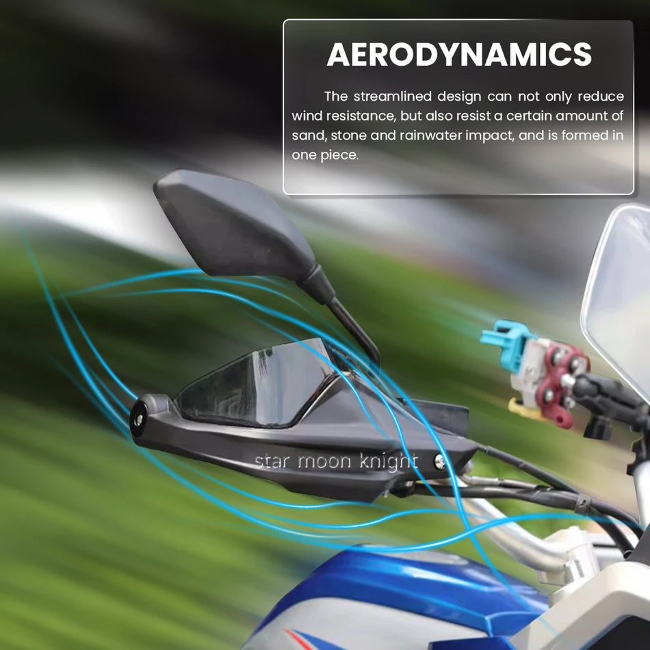 Защититель руля Kove 525X, 500X, 400X с ABS PC ветровым дефлектором и комплектом защитных щитков для рук