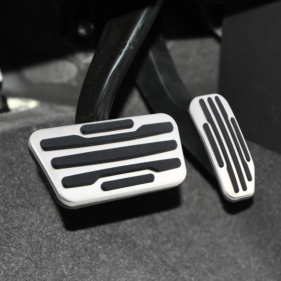 Pedal Pads for Chevrolet Monza, Stainless Steel and Rubber, Easy Slip On Fit, No Drilling