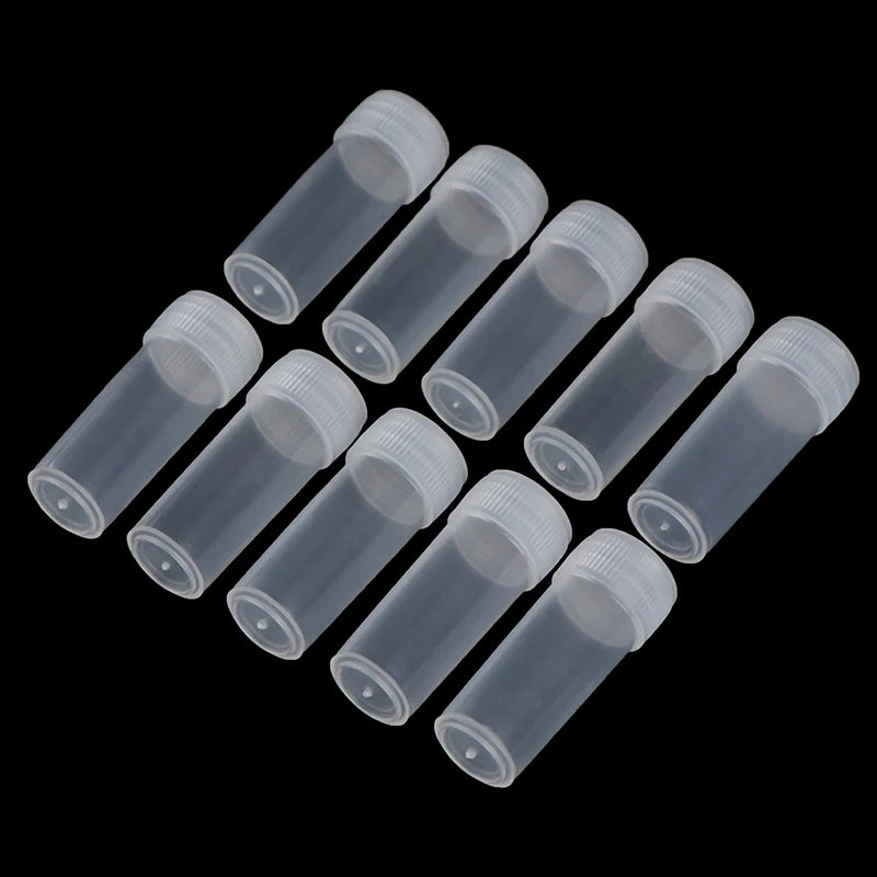 100Pcs 5ml Plastic Test Tubes &ndash; Leak-Proof Screw Cap Design 5ml