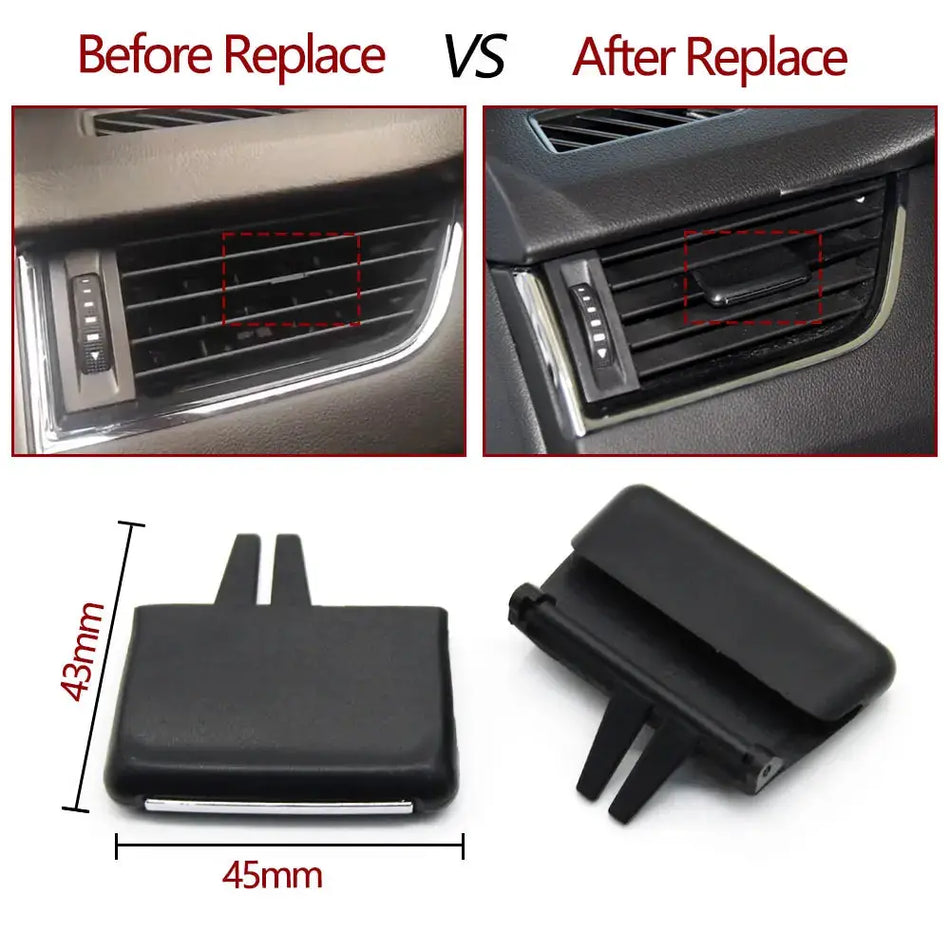 Car Front Dashboard Air Conditioning Outlet AC Vent Grille Slide Tab Clip For Skoda Octavia 2015-2021 5E0819701 5E0819702 by InterCyprus Trading Ltd