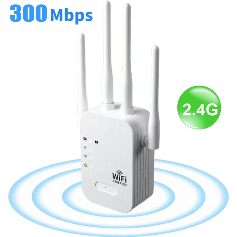 EWIND Router 1200Mbps Repeater &ndash; Dual Band Long Range 300Mbps 4 antenna / US Plug