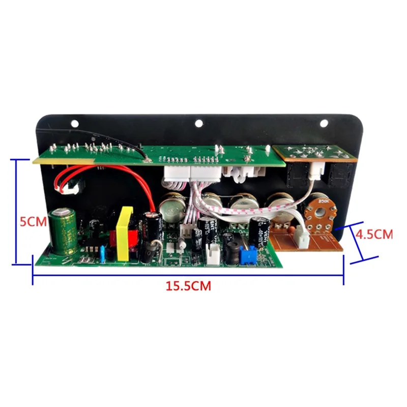 D50 Bluetooth Amplifier Board with USB, FM Radio, and Subwoofer Support