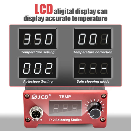 JCD T12 Soldering Station 75W &ndash; Adjustable Temp 100-480 C