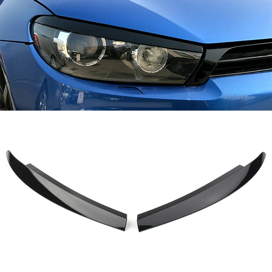 Garniture de phare VW Scirocco, plastique ABS noir brillant