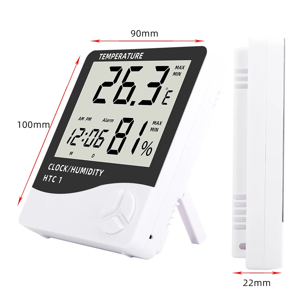 HTC-1 HTC-2 Digital Thermometer Hygrometer &ndash; High Accuracy
