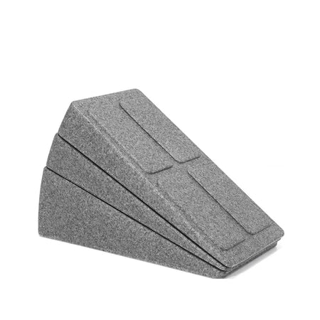 3Pcs Set Yoga Bricks &ndash; Adjustable Non-Slip Support for Enhanced Workouts Grey (Suit)