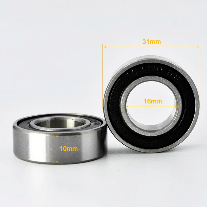 Hybrid Ceramic 163110 2RS Bearing 16x31x10 mm &ndash; Low Wear CHINA / 2Pcs