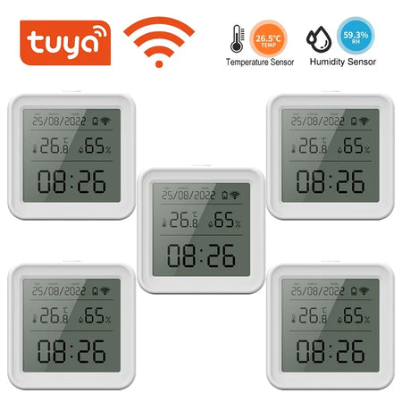 Tuya Zigbee Temperature Humidity Sensor &ndash; Voice Control WiFi 5PCS
