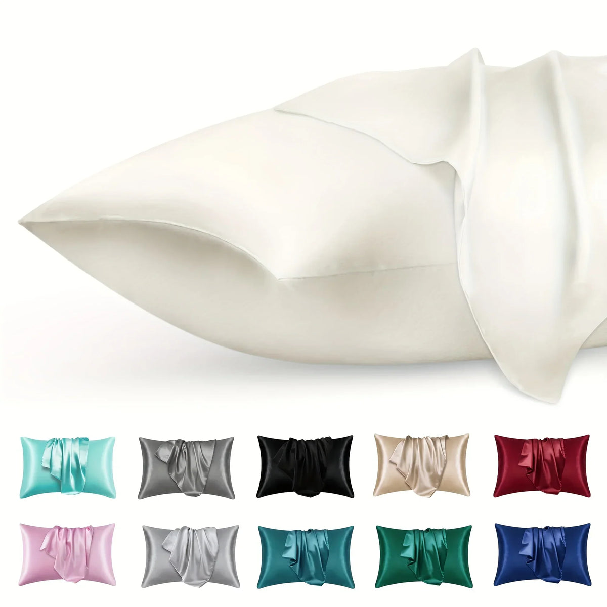 Luxury Satin Envelope Pillowcase Set &ndash; Exceptional Nighttime Hair Protection