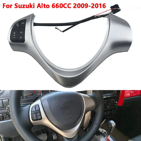 (Two Colors Available) Steering Wheel Switch For Suzuki Alto 660CC 2009-2016 Audio Volume Bluetooth Phone Control Button by InterCyprus Trading Ltd