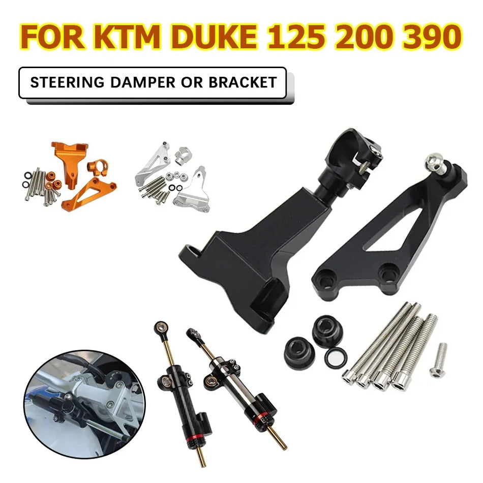 KTM Duke stuurdemper stabilisator voor Duke 125/200/390, montagesteun