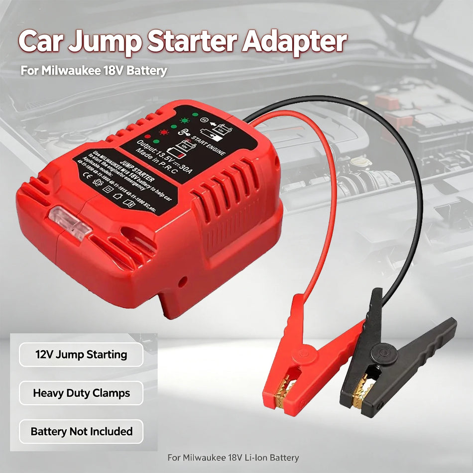 Adaptador de Cabo de Iniciador de Arranque para Ferramenta de Emergência Milwaukee M18 Pesada