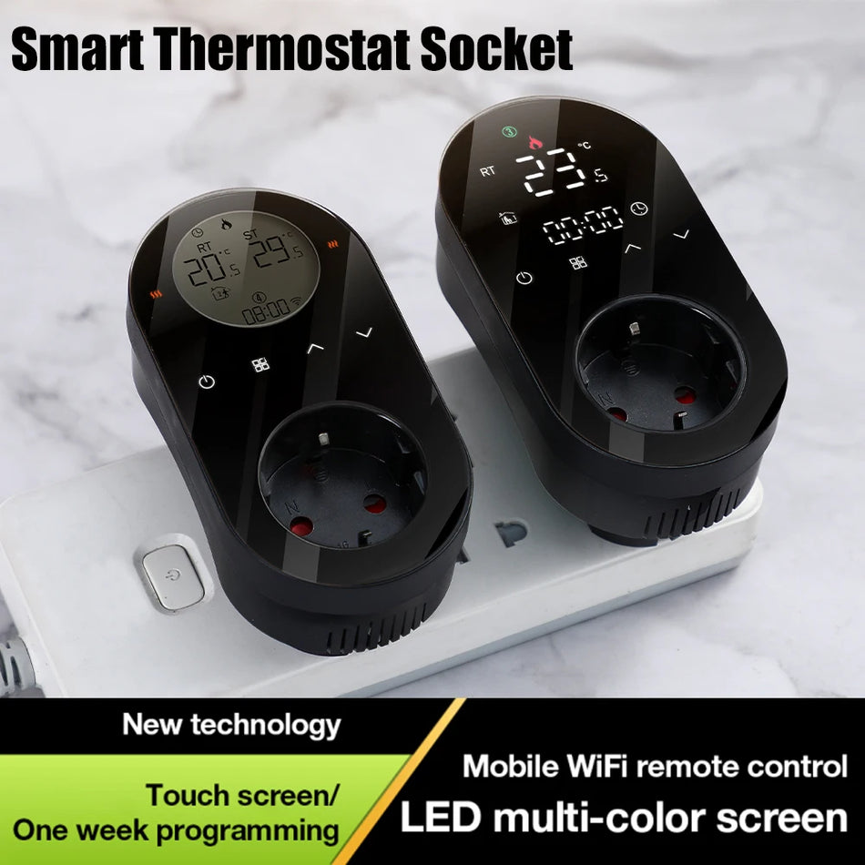 Tuya WiFi Thermostat Socket &ndash; Smart Temperature Control for Efficient Heating