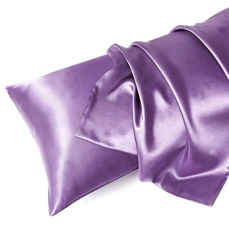 Mulberry Silk Pillowcase &ndash; Luxurious Comfort and Eco-Friendly Design Purple / 1PCx51x76cm(20x30in)