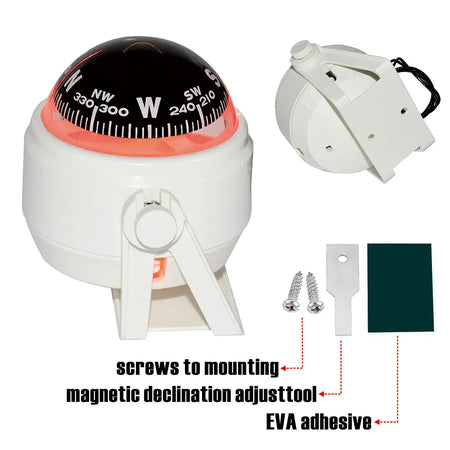 Sea Boat Pivoting Compass &ndash; Waterproof LED Navigation Light