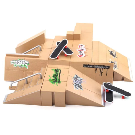 MEOACE Finger Skateboard Ramp Set &ndash; Fun Mini Skatepark Kit