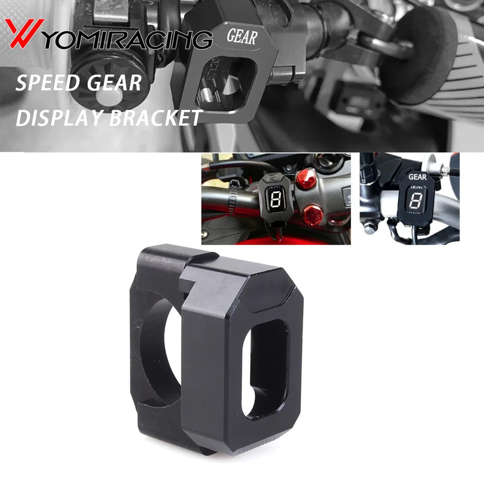 Pavarų Rodmenų Laikiklis Honda CB500X, Juodas 6061-T6 CNC Aliuminio Indikatoriaus Montavimas Skaitmeniniam Pavarų Indikatoriui