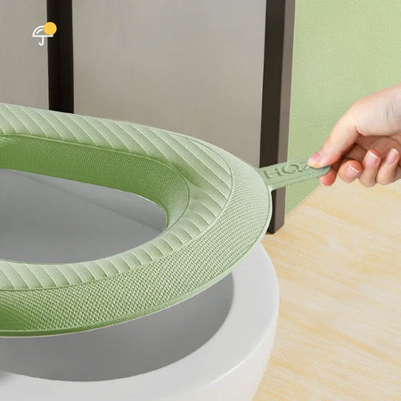 2Pcs High Foam Waterproof Toilet Seat Cover &ndash; Washable