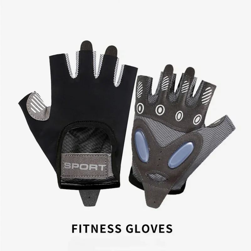 Slip-Resistant Gym &amp; Yoga Gloves for Men and Women - Anti-Slip, Wear-Resistant black / M