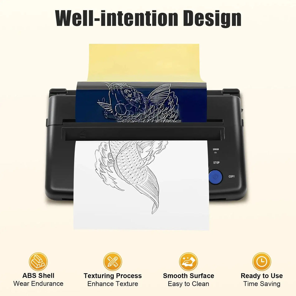 Tattoo Stencil Printer &ndash; Portable DIY Transfer Copier