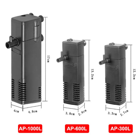 Low Level Water Submersible Filter Pump &ndash; Superior Filtration And Vertical Oxygenation For 40L To 250L Tanks
