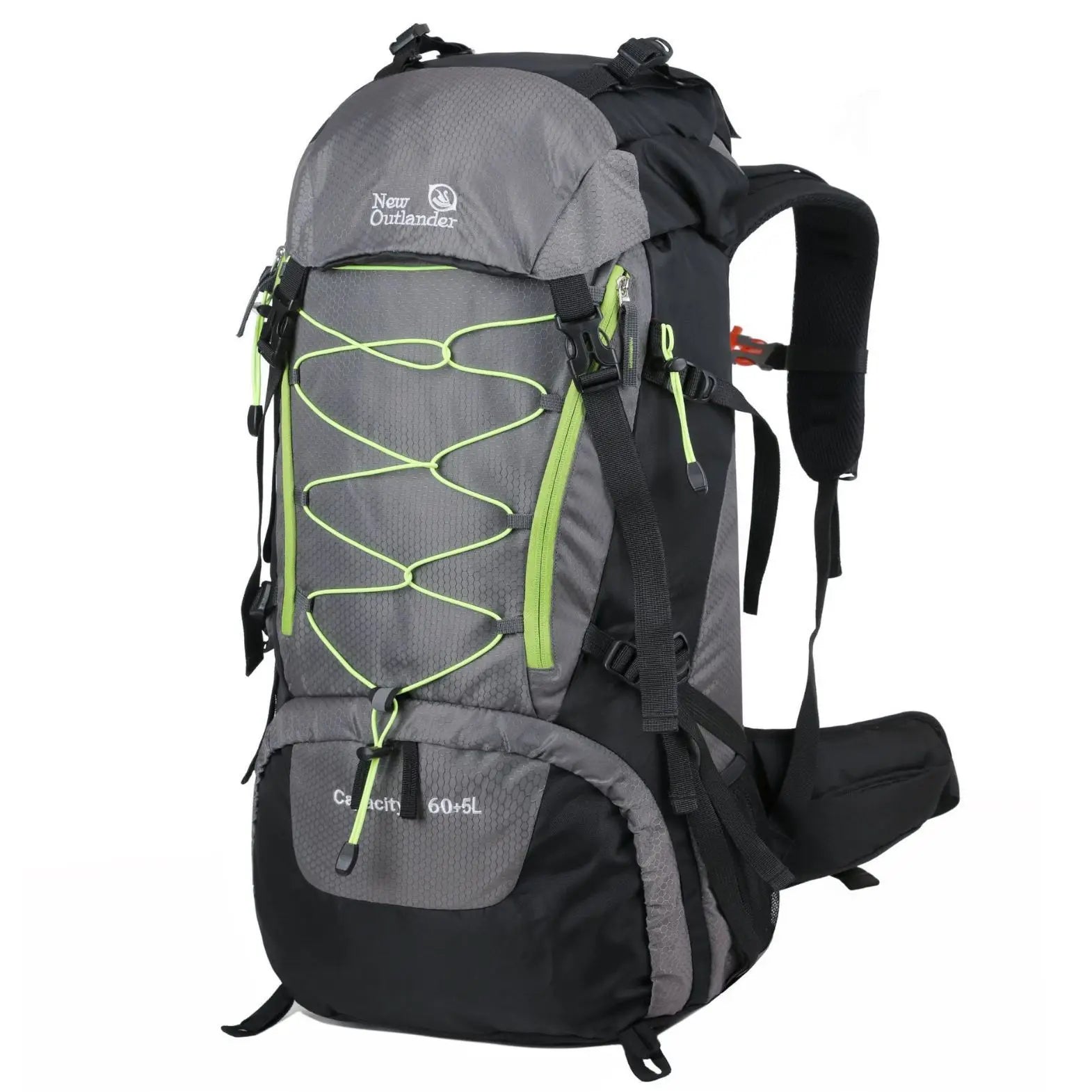 WESTTUNE Waterproof Climbing Backpack 65L &ndash; Large Capacity Gray
