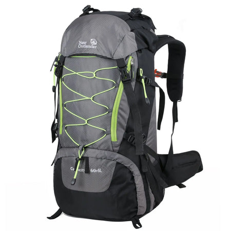 WESTTUNE Waterproof Climbing Backpack 65L &ndash; Large Capacity Gray
